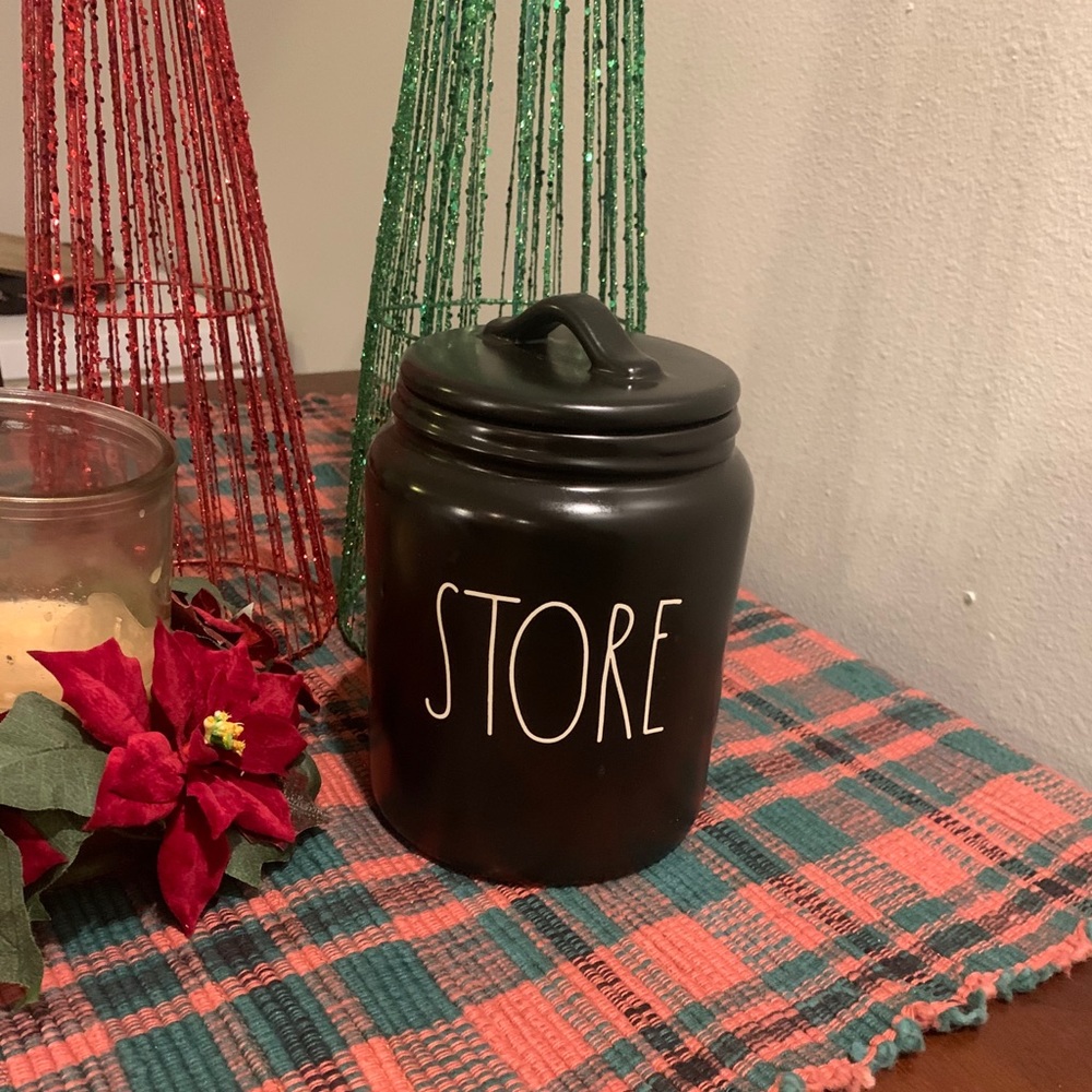 Black Rae Dunn Store Canister